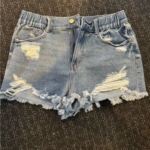 Denim Distressed Women's Shorts